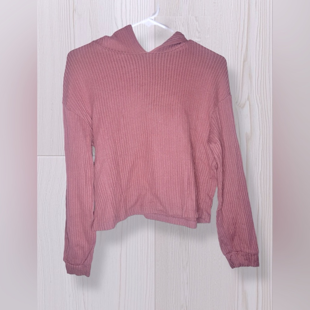 Women’s Maroon/Rustic Pink Hoodie - Picture 3 of 8